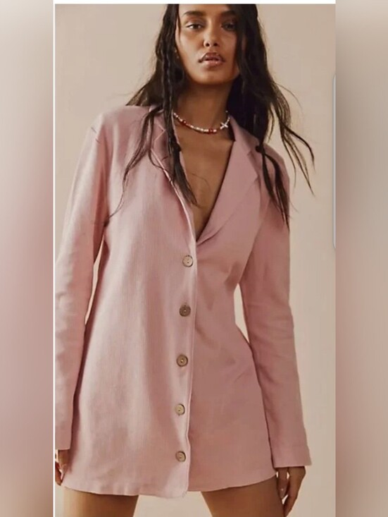 Free People Dresses & Skirts - NWT Free People Lizzie Romper Blazer One Piece Lavender NEW Medium